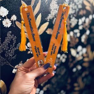 Orange Bookmark with Tassel